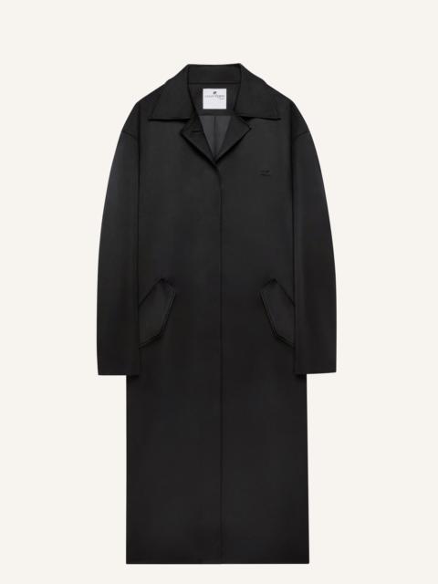 courrèges COCOON SATIN COAT