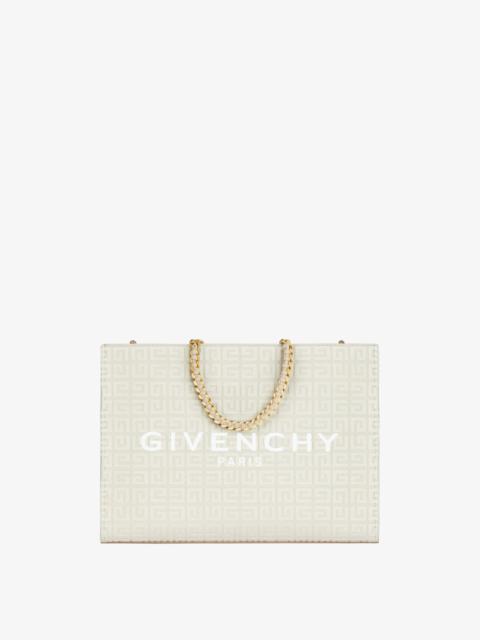 Givenchy MEDIUM G-TOTE SHOPPING BAG IN 4G EMBROIDERED CANVAS