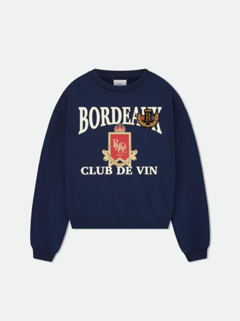 Rhude BORDEAUX CREWNECK
