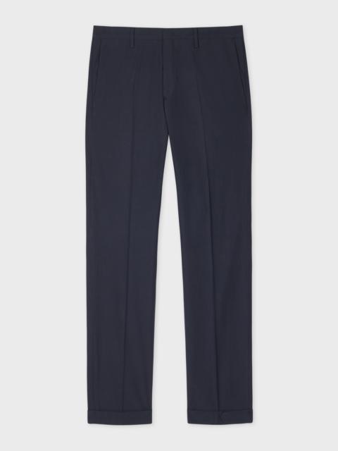 Paul Smith Slim-Fit Dark Navy Poplin Chinos