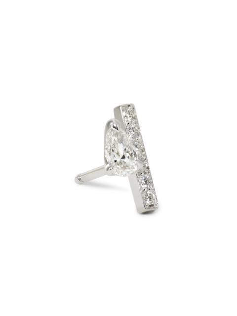 REPOSSI Women's Serti Sur Vide 18K White Gold & 0.32 TCW Diamond Stud Earring - White Gold