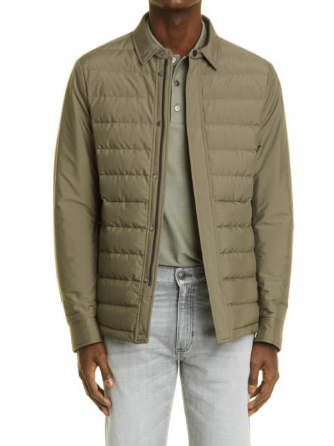 Stratos Quilted Down Shirt Jacket