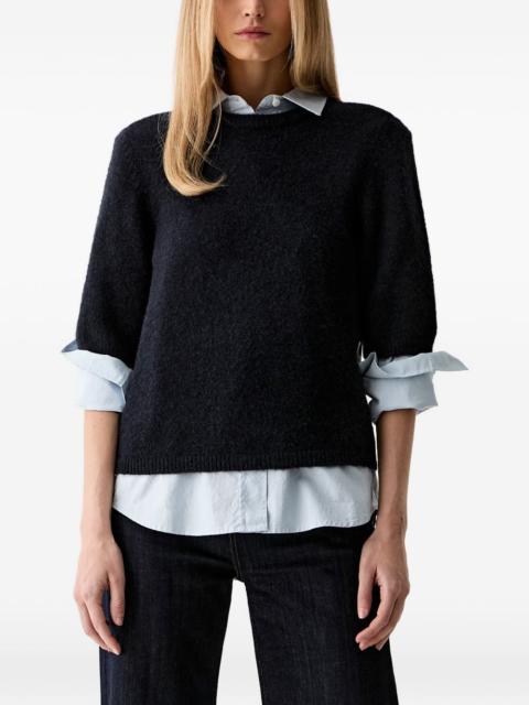 GESTUZ Alpha short-sleeve knitted sweater