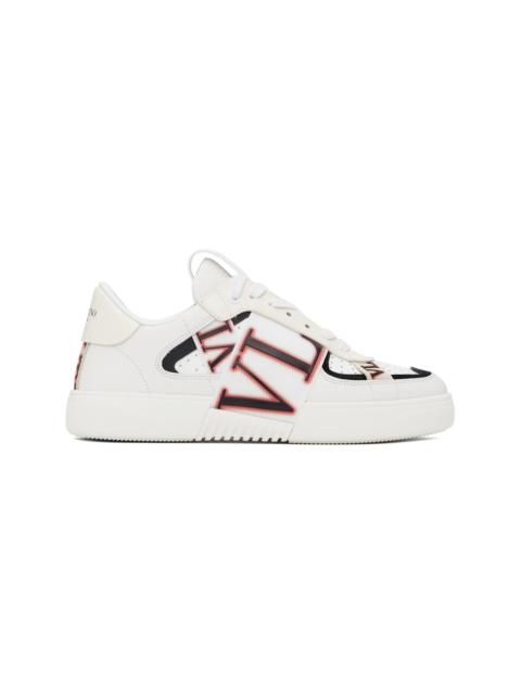 Valentino White Low-Top Calfskin VL7N  Sneakers