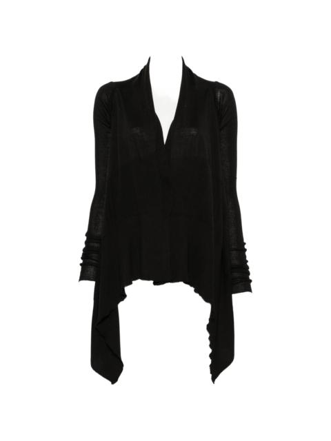 Rick Owens Rick Owens Asymmetric Long-sleeve Cardigan