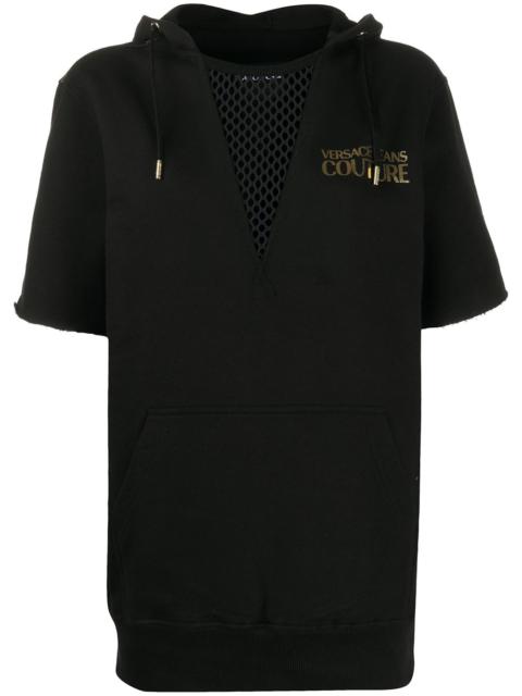 VERSACE JEANS COUTURE mesh panel hoodie