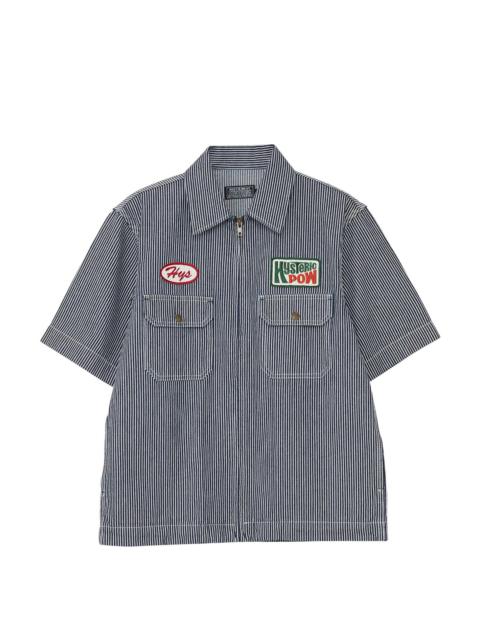 HYSTERIC POW APPLIQUE ENGINEER SHIRT / INDIGO