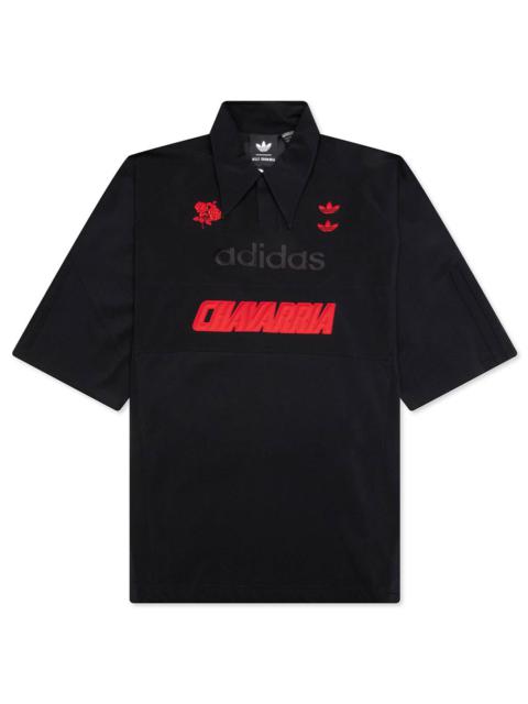 adidas Originals ADIDAS ORIGINALS X WILLY CHAVARRIA POLO SHIRT - BLACK