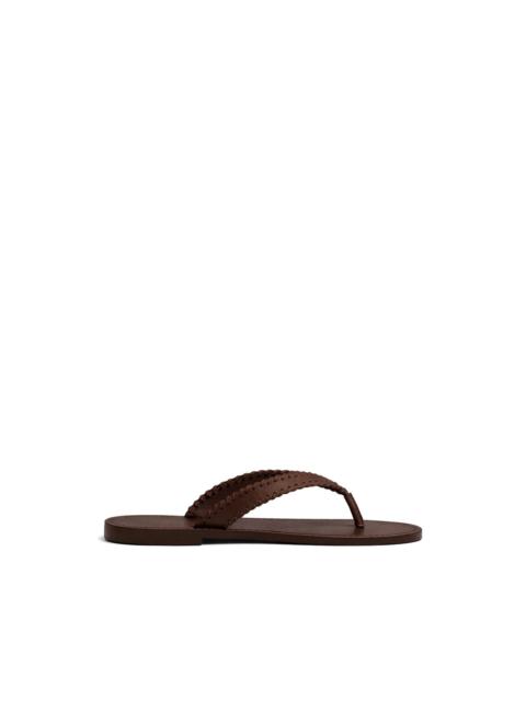 Cinq à Sept Jessica leather flat sandals