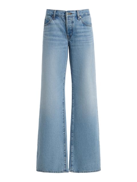 FRAME The Gray Rigid Mid-Rise Wide-Leg Jeans