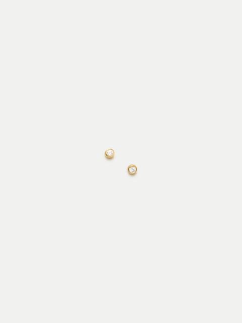 J.CREW Tiny bezel stud earrings