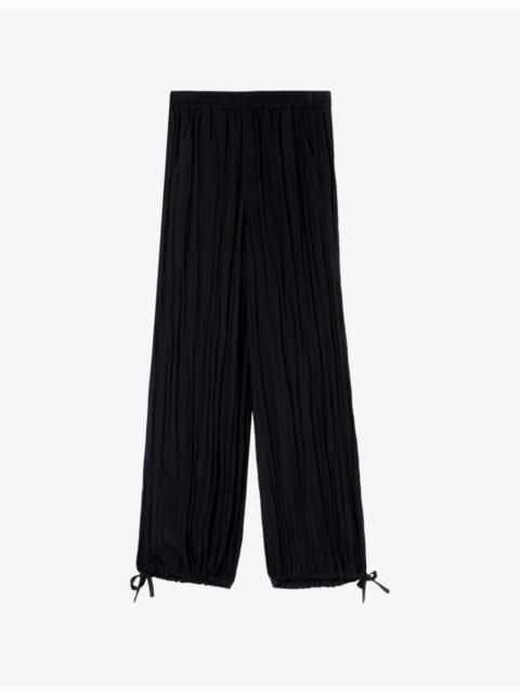 WHISTLES Balloon-Leg Relaxed-Fit Woven Trousers
