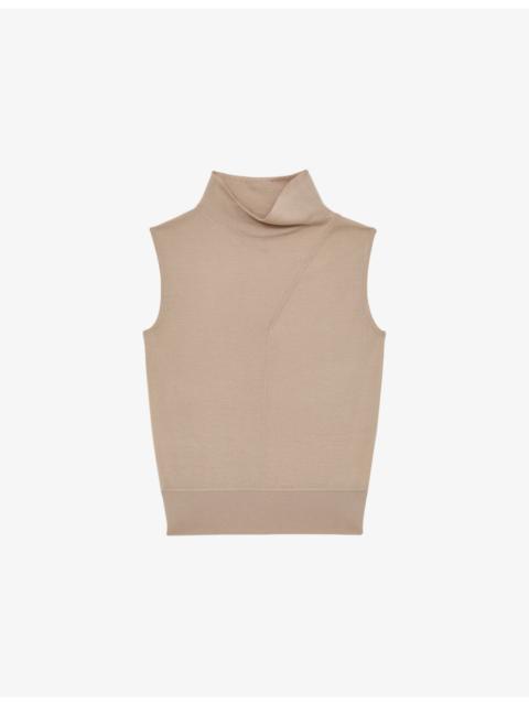 REISS Harper Sleeveless Wool Top