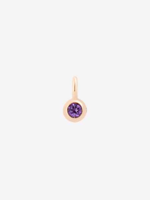 DoDo Rose Gold & Amethyst Bollicine Charm