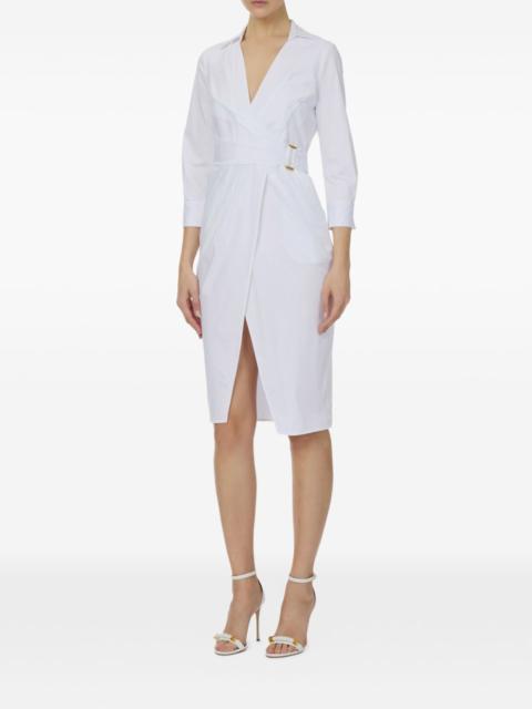 ELISABETTA FRANCHI wrap midi dress