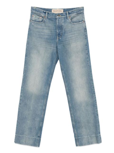 Valentino logo-patch jeans