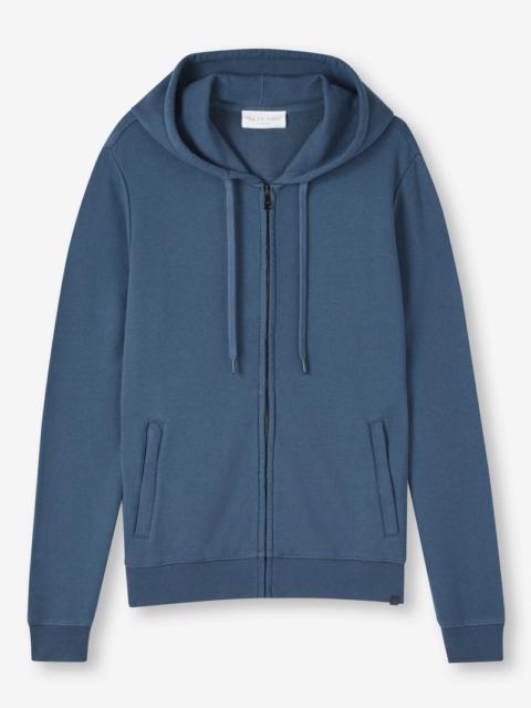 Derek Rose Men's Hoodie Quinn Cotton Modal Denim