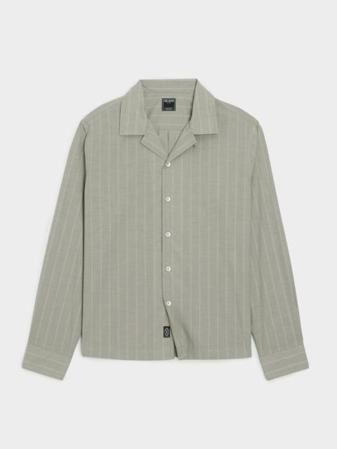 TODD SNYDER Brushed Poplin Camp Collar Shirt