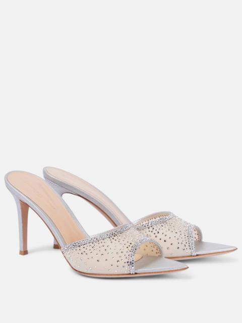 Gianvito Rossi Rania 85 embellished mules