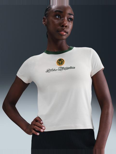 Nike Nike 스포츠웨어 Chill Knit 여성 슬림 Cropped 티셔츠
