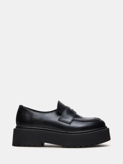 STEVE MADDEN BERKSHIRE BLACK LEATHER