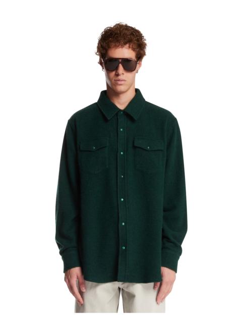 God’s True Cashmere Green Cashmere Shirt