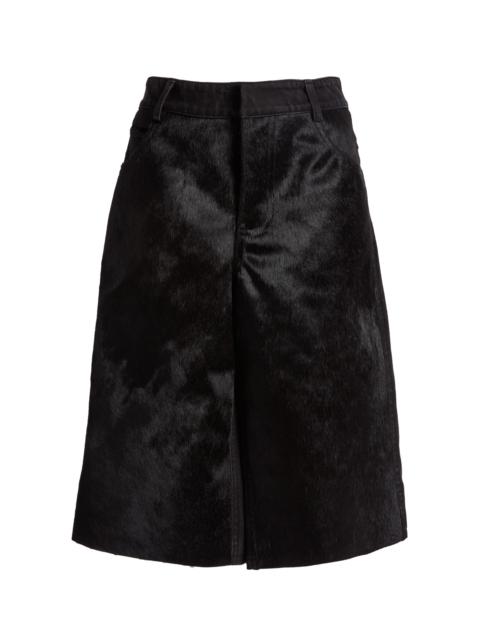 CHRISTOPHER ESBER Elson Haircalf Denim Shorts black