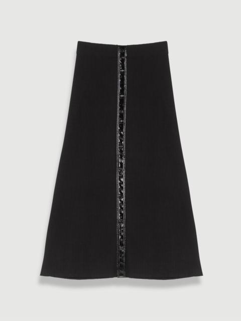 maje Knit maxi skirt