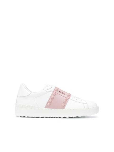Valentino Rockstud open leather sneakers