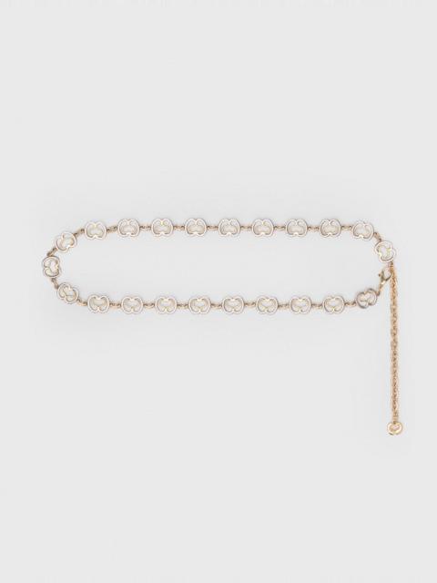 maje Chain belt with gold links