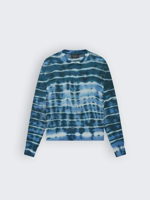 OPEN STITCH TIE-DYE CREW