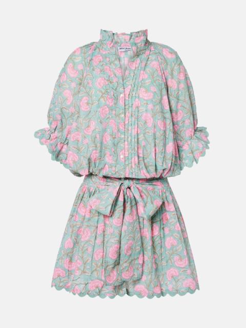 juliet dunn Floral cotton minidress