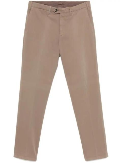 Canali gabardine-weave chinos