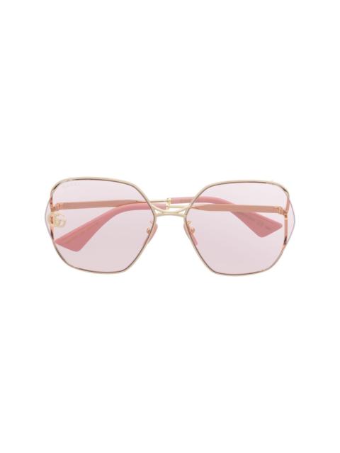 GUCCI Fork square-frame sunglasses