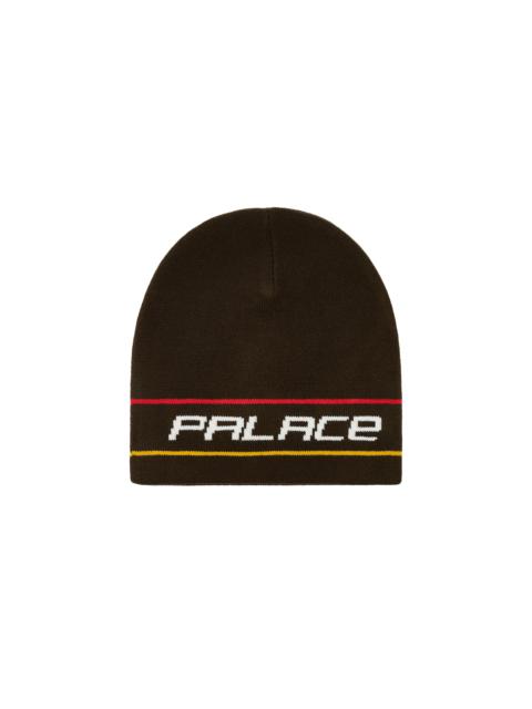 PALACE STRIPE NEIN CUFF BEANIE BROWN