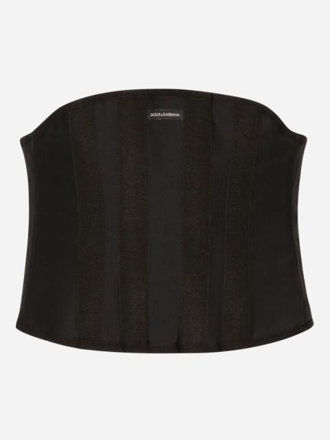 Boned stretch corset
