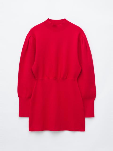 & Other Stories Knitted Mock-Neck Mini Dress