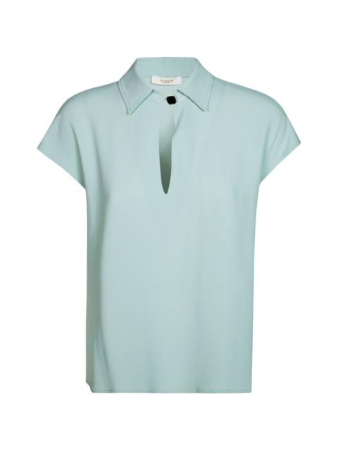SLOWEAR crepe polo top