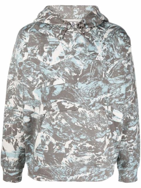 Nike camouflage-print fleece hoodie