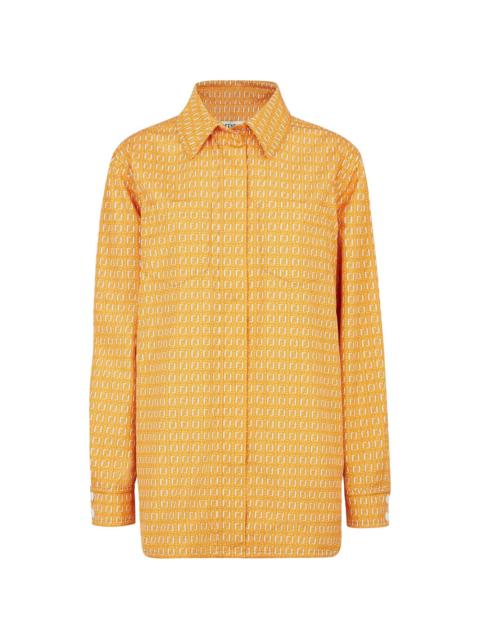 FENDI long-sleeved FF-print shirt