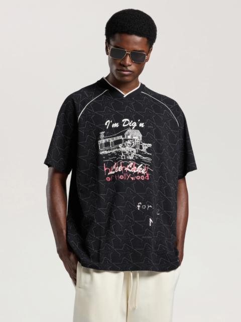 Palm Angels Starry Palm Allover Reg T-Shirt