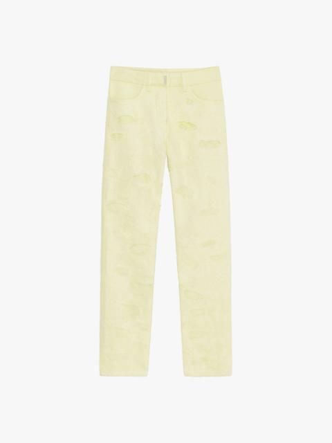 Givenchy SLIM FIT JEANS IN DESTROYED DENIM