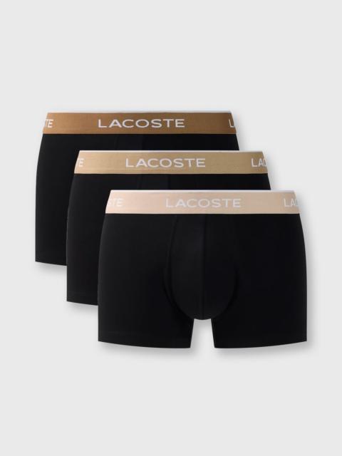 LACOSTE 3-Pack Stretch Cotton Trunks