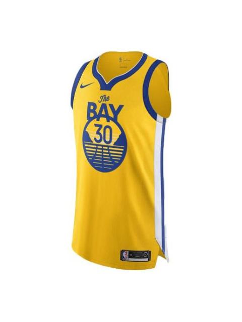 Nike Nike NBA Jersey Basketball Jersey/Vest AU Player Edition Golden State Warriors Yellow AT9842-728