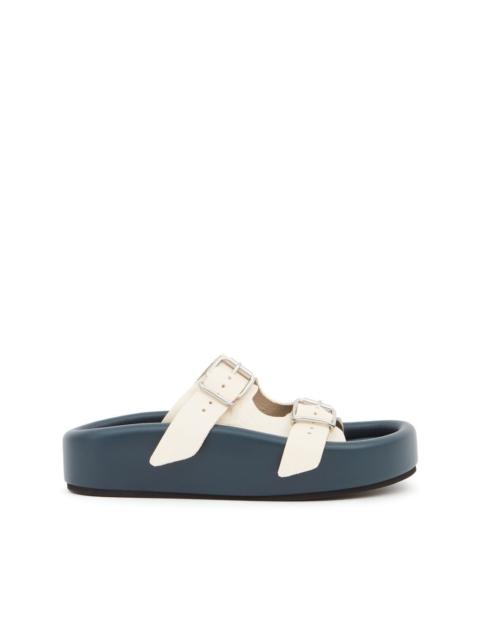 MM6 Maison Margiela buckle-strap leather sandals