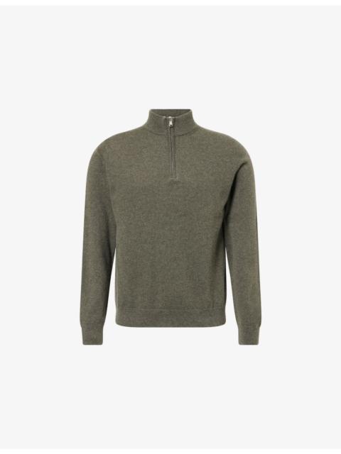 Sunspel Half-Zip Cashmere Jumper