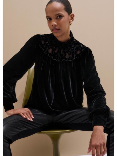 ME+EM Fluid Embroidered Top