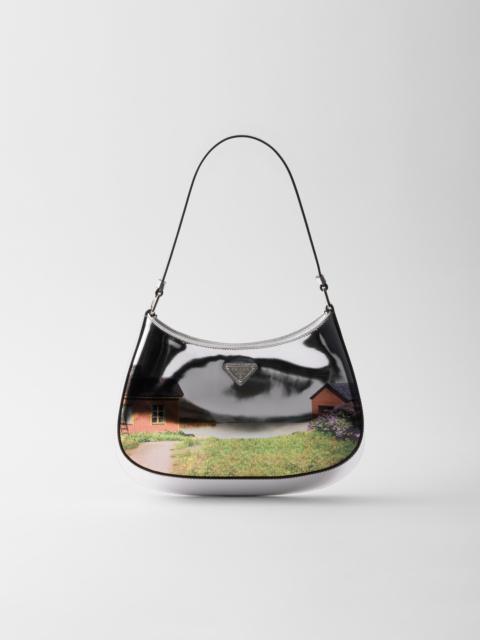 Prada Prada Cleo printed brushed leather shoulder bag