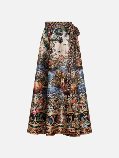 CAMILLA MAXI WRAP SKIRT