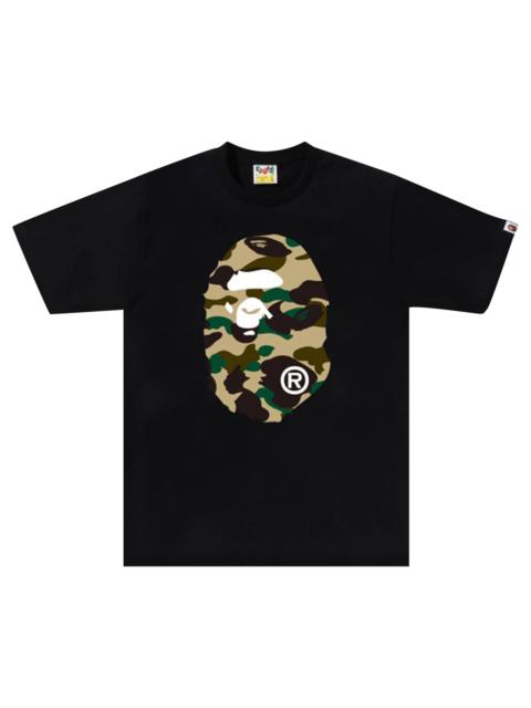 BAPE 1st Camo Big Ape Head Tee 'Black/Yellow'